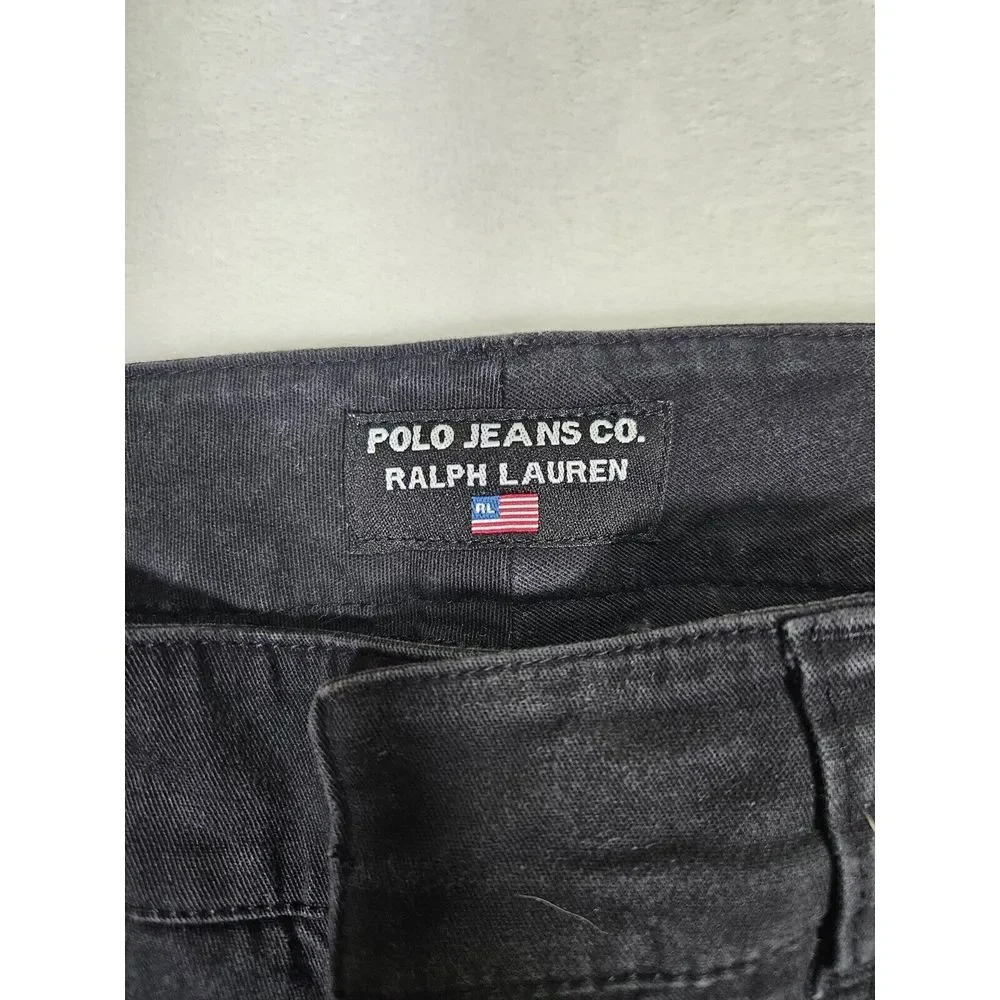 Polo Ralph Lauren Jean Co Pants‎ Womens Size 6 Black Pocket Cotton Corduroy